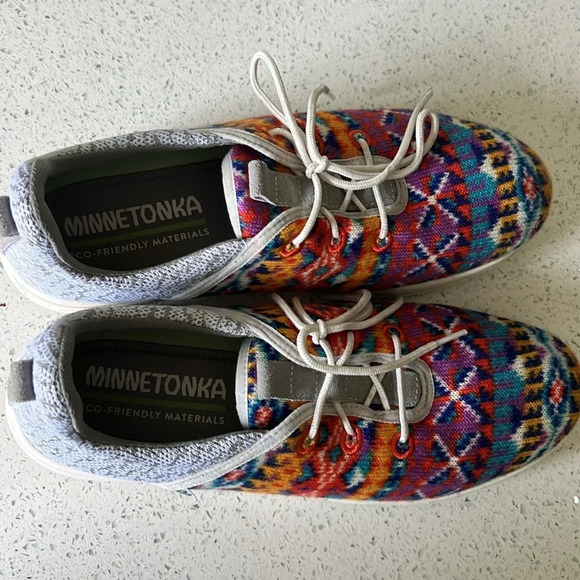 Minnetonka Orange Sunset Eco Anew Sneakers, Women’s Size 11 - Picture 6 of 10